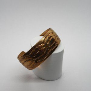 Vintage JOE MOQUINO Solid Copper Cuff bracelet